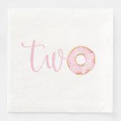 Twee donut servetten draaien (Voorkant)