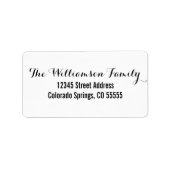 Twee doopvonten - het Etiket van het Adres (Voorkant)