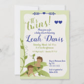 Twee doperwten in een pod, babypadvinders kaart (Voorkant)