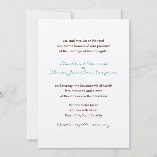 Twee Doves {mod} Wedding Invitations Kaart (Achterkant)