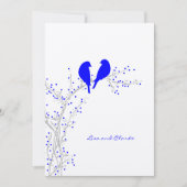 Twee Doves {royal} Wedding Invitations Kaart (Voorkant)