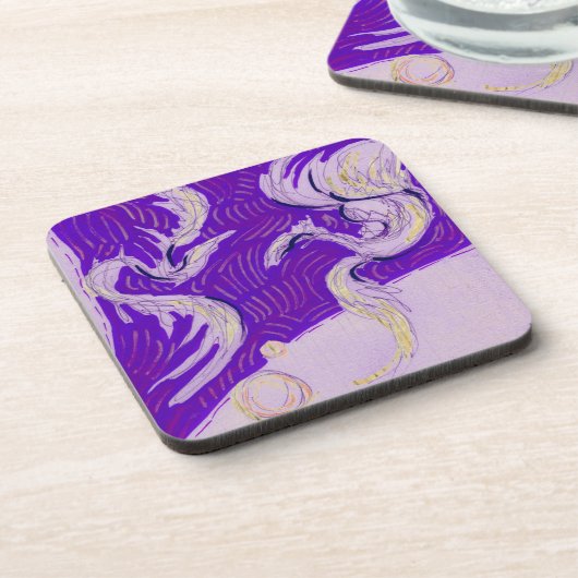 Twee Dragons, drie zonen Bier Onderzetter (Linkerzijde)