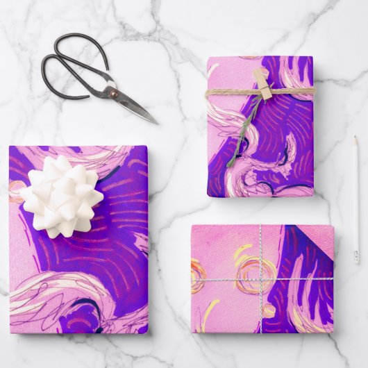 Twee Dragons, drie zonen Inpakpapier Vel (Voorkant)