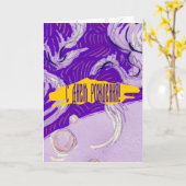 Twee Dragons, drie zonen Kaart (Gele Bloem)