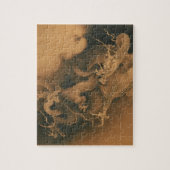 Twee Dragons in Clouds  Legpuzzel (Verticaal)