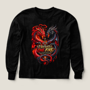 Twee Draken, Eén Vuur – Episch Fantasy T-Shirt Ont