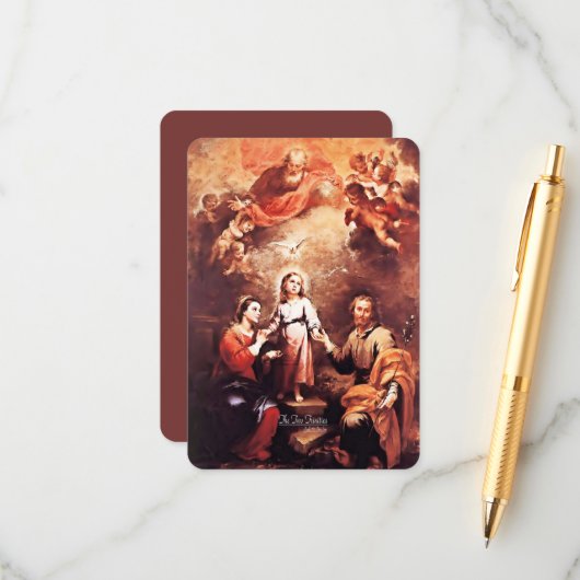 Twee Drieëenheden met Gebed Informatiekaartje (Voorkant / Achterkant in situ)