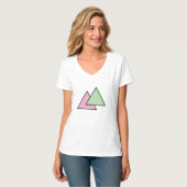 Twee driehoek ketting t-shirt (Voorkant volledig)