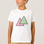 Twee driehoek ketting t-shirt (Voorkant)