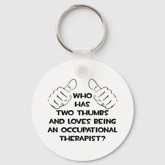 Twee duimen ... Beroepstherapie Sleutelhanger (Voorkant)