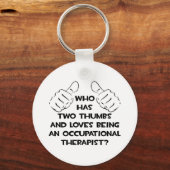 Twee duimen ... Beroepstherapie Sleutelhanger (Voorkant)