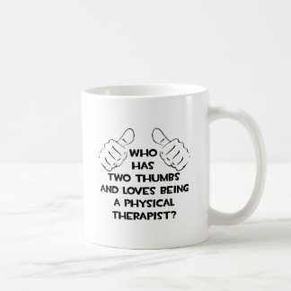 Twee duimen.. fysiotherapeut koffiemok