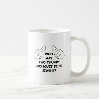 Twee duimen ... joods koffiemok