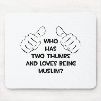 Twee duimen.. moslim muismat