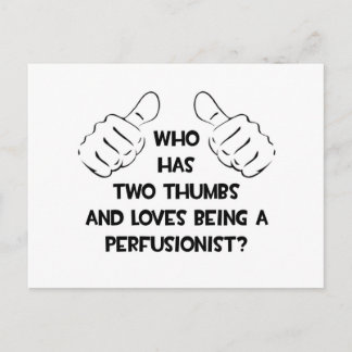 Twee duimen ... Perfusionist Briefkaart