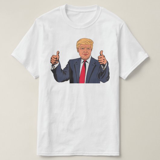 Twee duimen Trump T-shirt (Design voorkant)