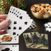 Twee Duitse herders Pokerkaarten (Insitu)