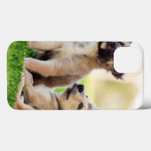 Twee Duitse herderspuppy's Case-Mate iPhone Case (Achterkant (horizontaal))