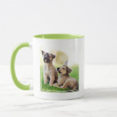 Twee Duitse Puppies Mok (Links)