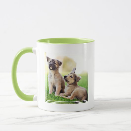 Twee Duitse Puppies Mok (Links)