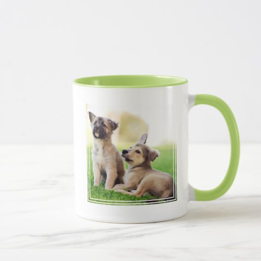 Twee Duitse Puppies Mok (Rechts)