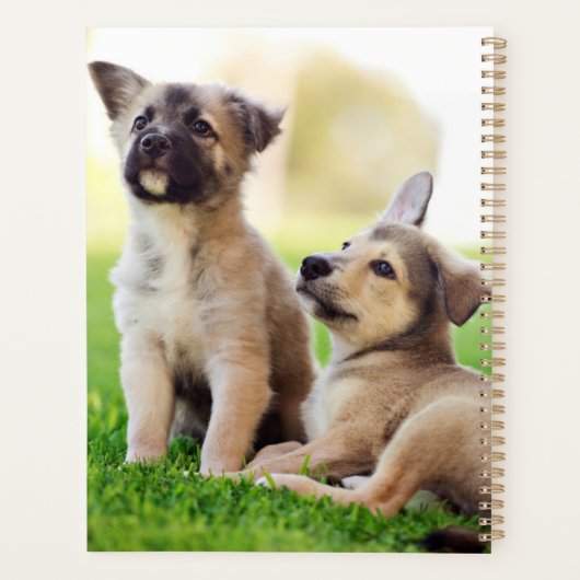 Twee Duitse Puppies Planner (Achterkant)