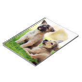 Twee Duitse Puppies van Shepherd Notitieboek (Linkerzijde)