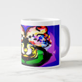 Twee duiven lente grote koffiekop (Voorkant rechts)