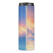 Twee duiven met een zegenend gebed thermosbeker (Achterkant)