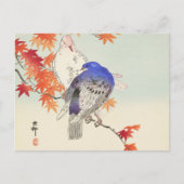 Twee duiven op de herfstafdeling van Ohara Koson Briefkaart (Voorkant)
