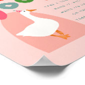 Twee Dwaze Gans Verjaardags Adoptie Station Poster (Hoek)