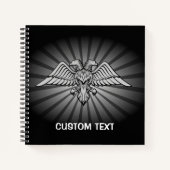 Twee Eagle met kop Notitieboek (Voorkant)