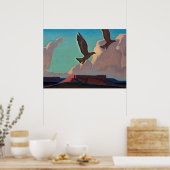 Twee Eagles, 1933 door Maynard Dixon Poster (Keuken)