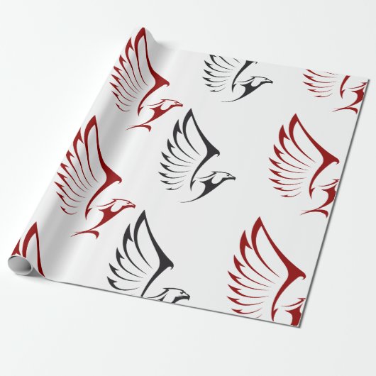 Twee Eagles Cadeaupapier (Uitgerold)