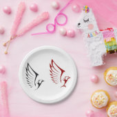 Twee Eagles Papieren Bordje (Feest)