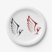 Twee Eagles Papieren Bordje (Voorkant)