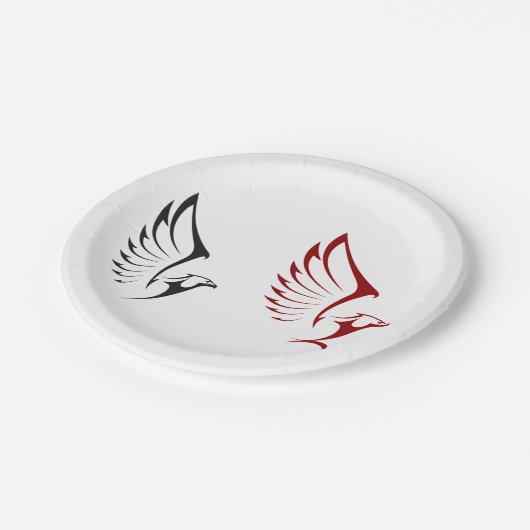 Twee Eagles Papieren Bordje (Gekanteld)