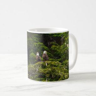 Twee Eagles Perched Painterly Coffee-Mok Koffiemok