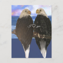 Twee Eagles &Personalized de Sjabloon van de Tekst Briefkaart