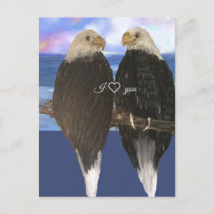 Twee Eagles &Personalized de Sjabloon van de Tekst Briefkaart