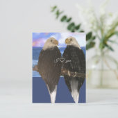 Twee Eagles &Personalized de Sjabloon van de Tekst Briefkaart (Staand voorkant)