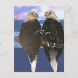 Twee Eagles &Personalized de Sjabloon van de Tekst Briefkaart