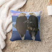Twee Eagles &Personalized de Sjabloon van de Tekst Kussen (Deken)