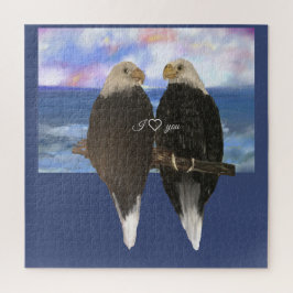 Twee Eagles &Personalized de Sjabloon van de Tekst Legpuzzel