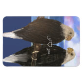 Twee Eagles &Personalized de Sjabloon van de Tekst Magneet (Horizontaal)