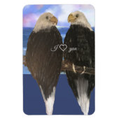 Twee Eagles &Personalized de Sjabloon van de Tekst Magneet (Verticaal)
