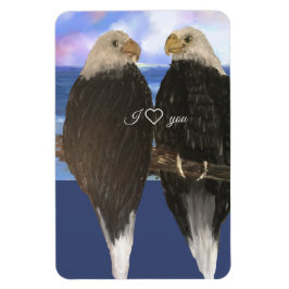 Twee Eagles &Personalized de Sjabloon van de Tekst Magneet