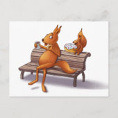 Twee eekhoorns feestdagenkaart (Voorkant)