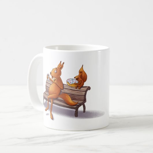 Twee eekhoorns koffiemok (Voorkant links)