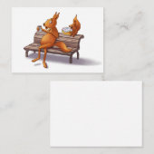 Twee eekhoorns notitiekaartje (Voorkant / Achterkant)